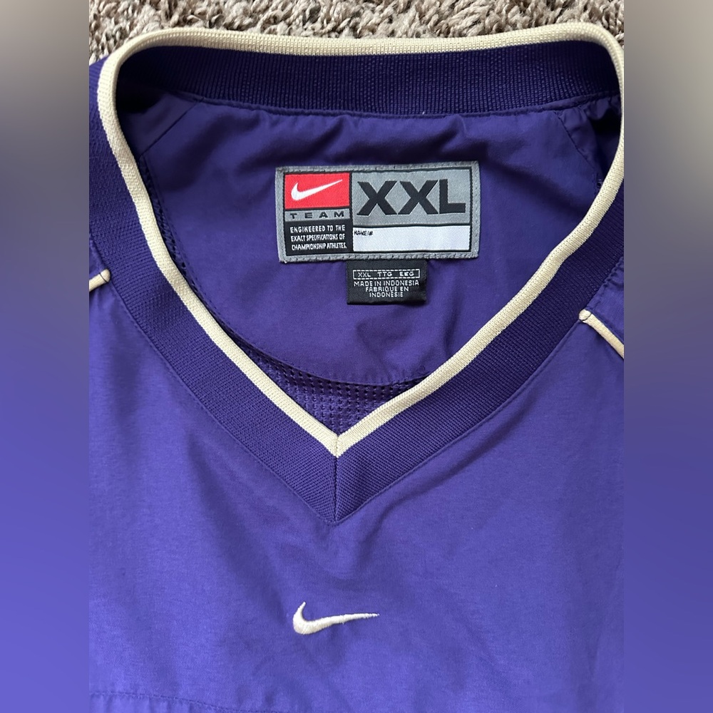 Washington Huskies Vintage Pullover Lightweight Jacket XXL Nike Center Swoosh - Picture 6 of 12